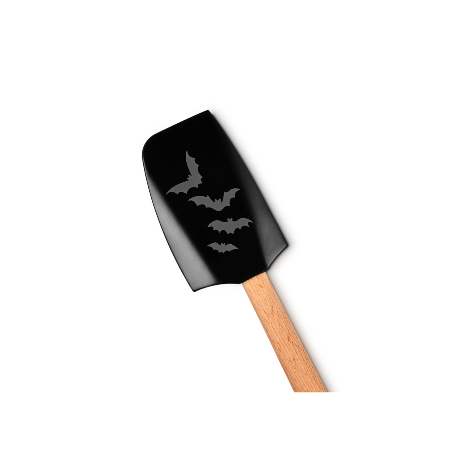 萬聖節蝙蝠圖騰矽膠木柄中鏟 image number 1