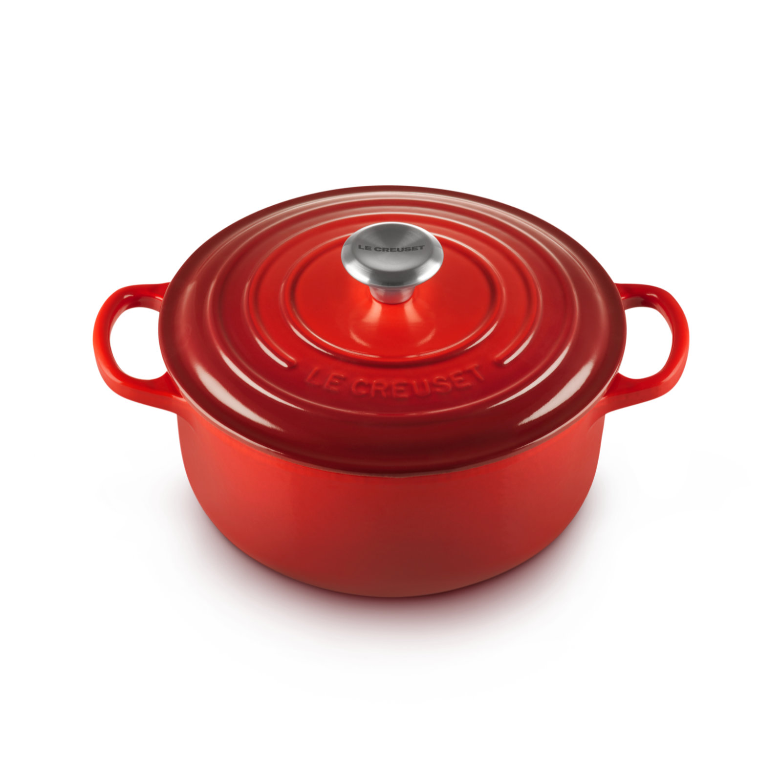 典藏琺瑯鑄鐵圓鍋(鋼頭-內鍋白) image number 1