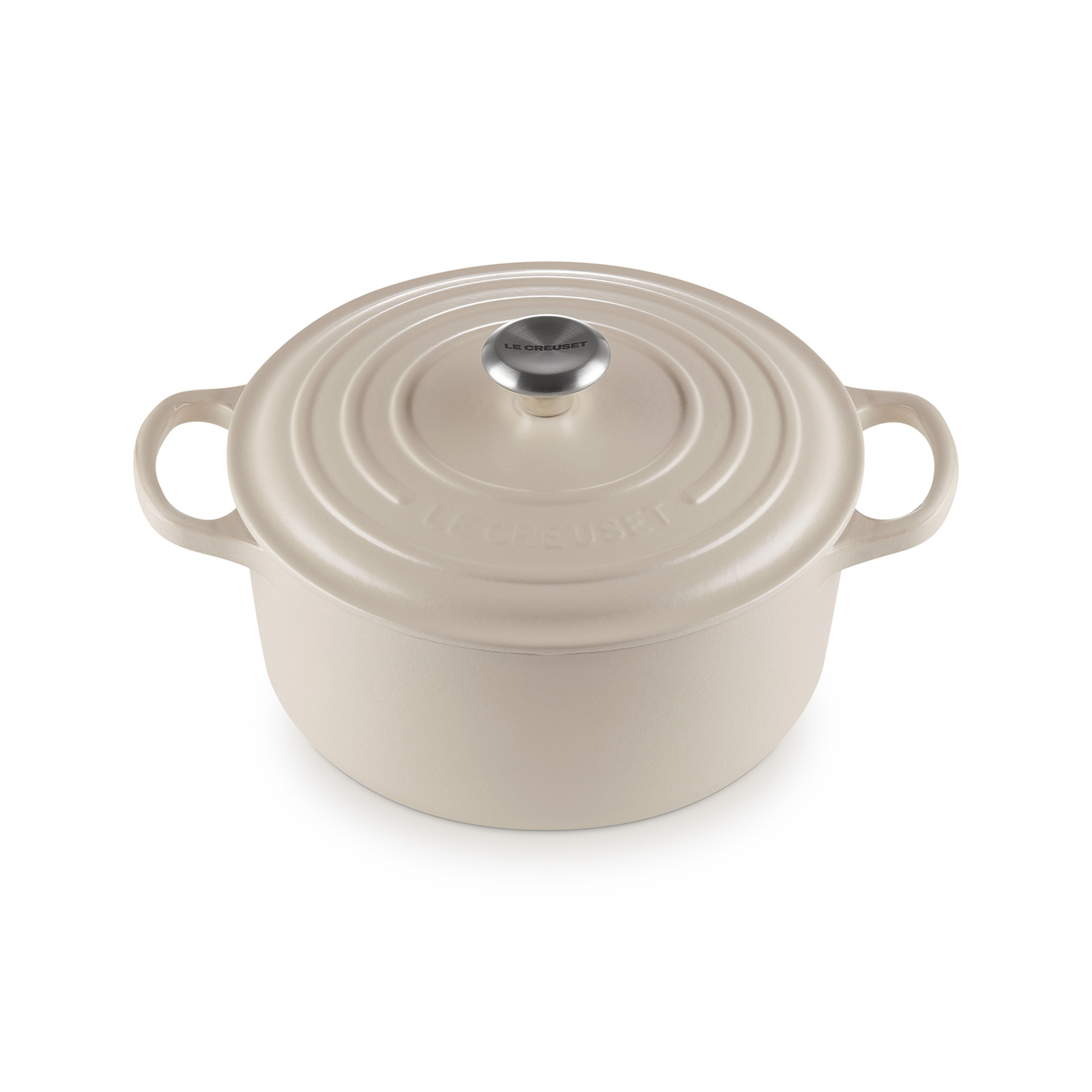 典藏琺瑯鑄鐵圓鍋(鋼頭-內鍋白) image number 1