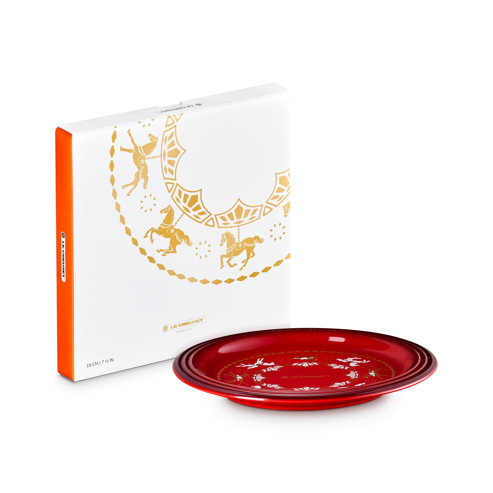 旋轉木馬系列圓盤19cm (櫻桃紅)