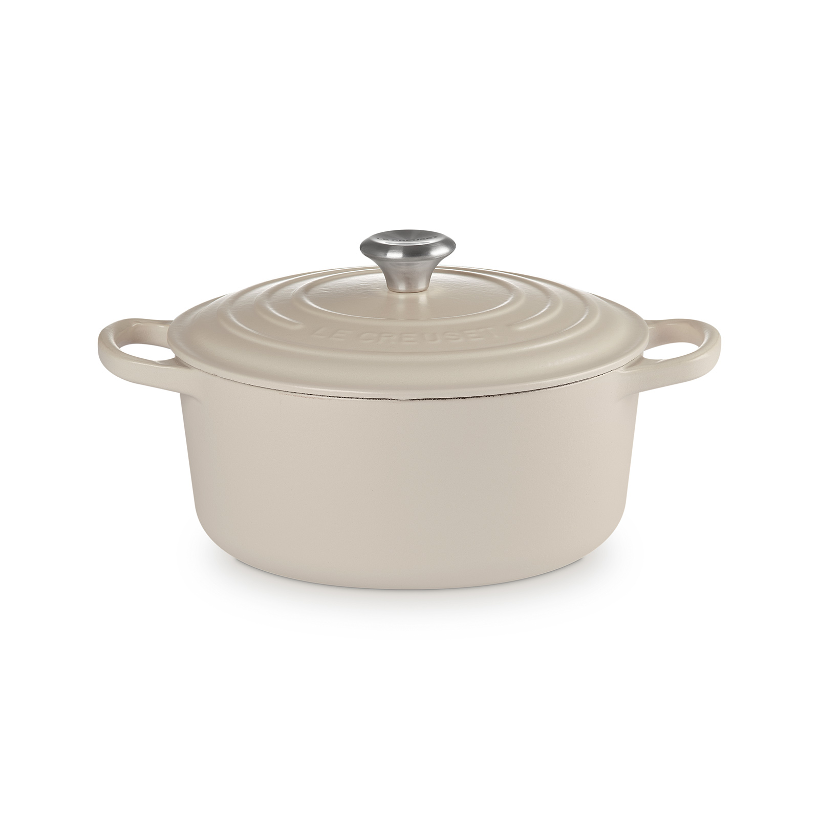 典藏琺瑯鑄鐵圓鍋(鋼頭-內鍋白) image number 0