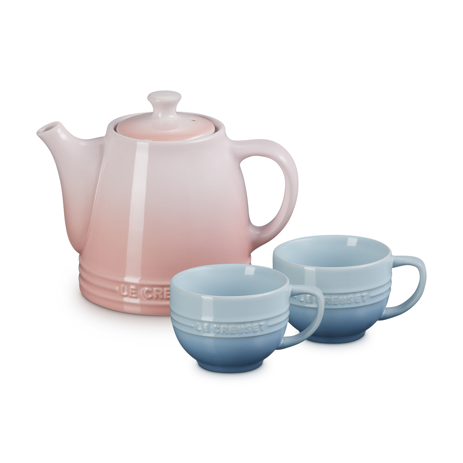 茶具組 (貝殼粉/海岸藍)