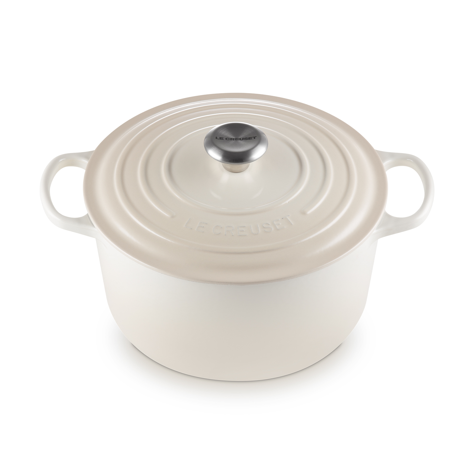 典藏琺瑯鑄鐵深圓鍋 (鋼頭-內鍋白) image number 1