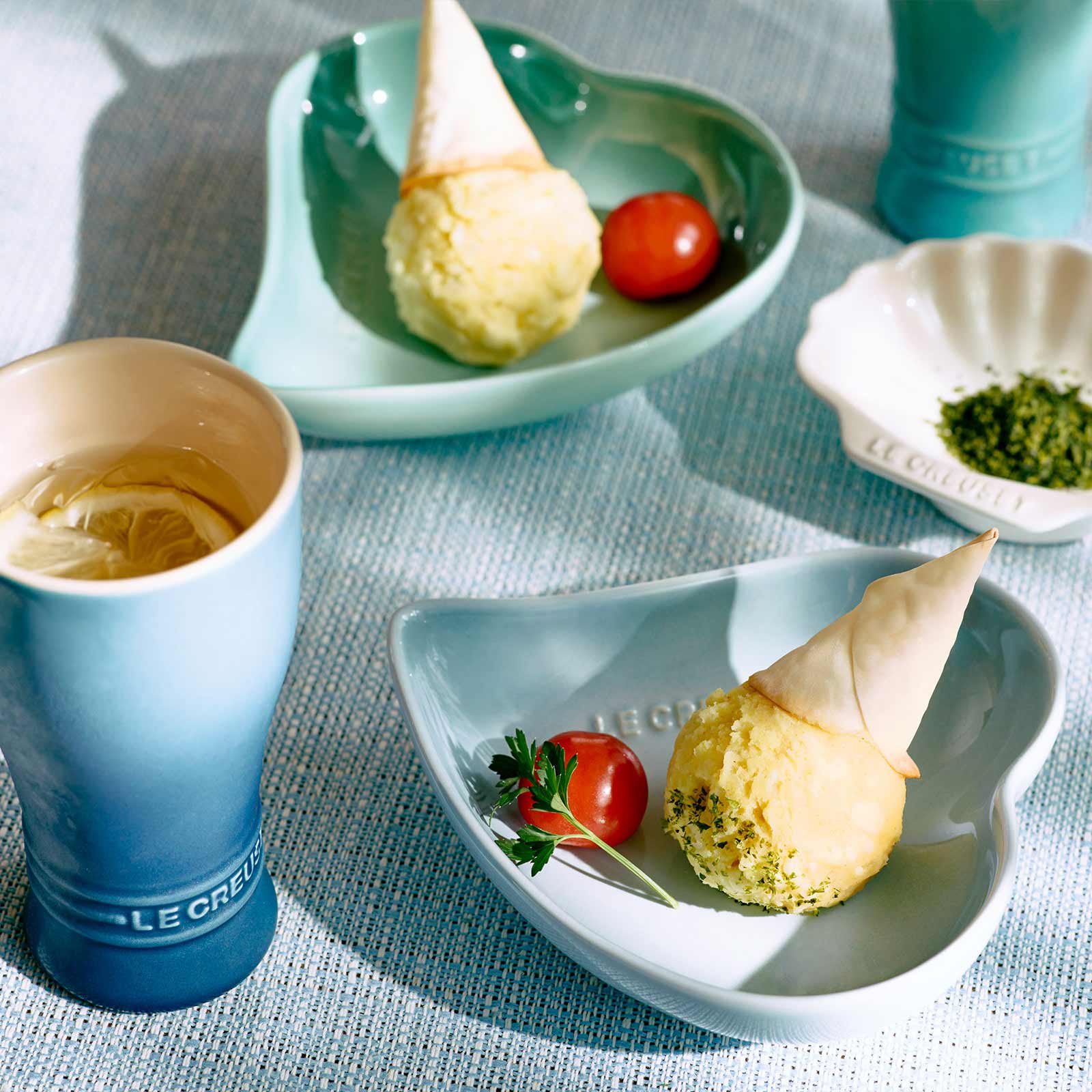 繁花系列花瓣盤16cm-4入組 (蛋白霜/銀灰藍/悠然綠/貝殼粉) image number 5