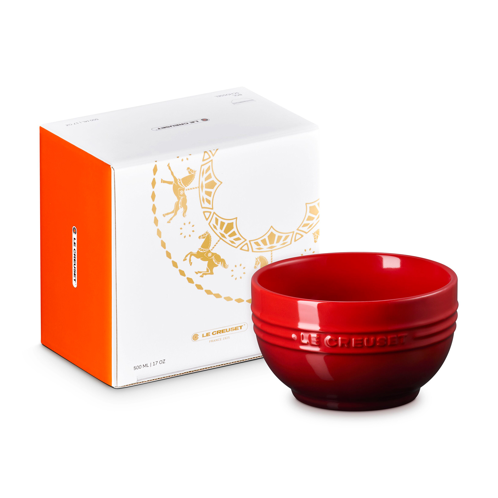 旋轉木馬系列湯碗500ml (櫻桃紅)