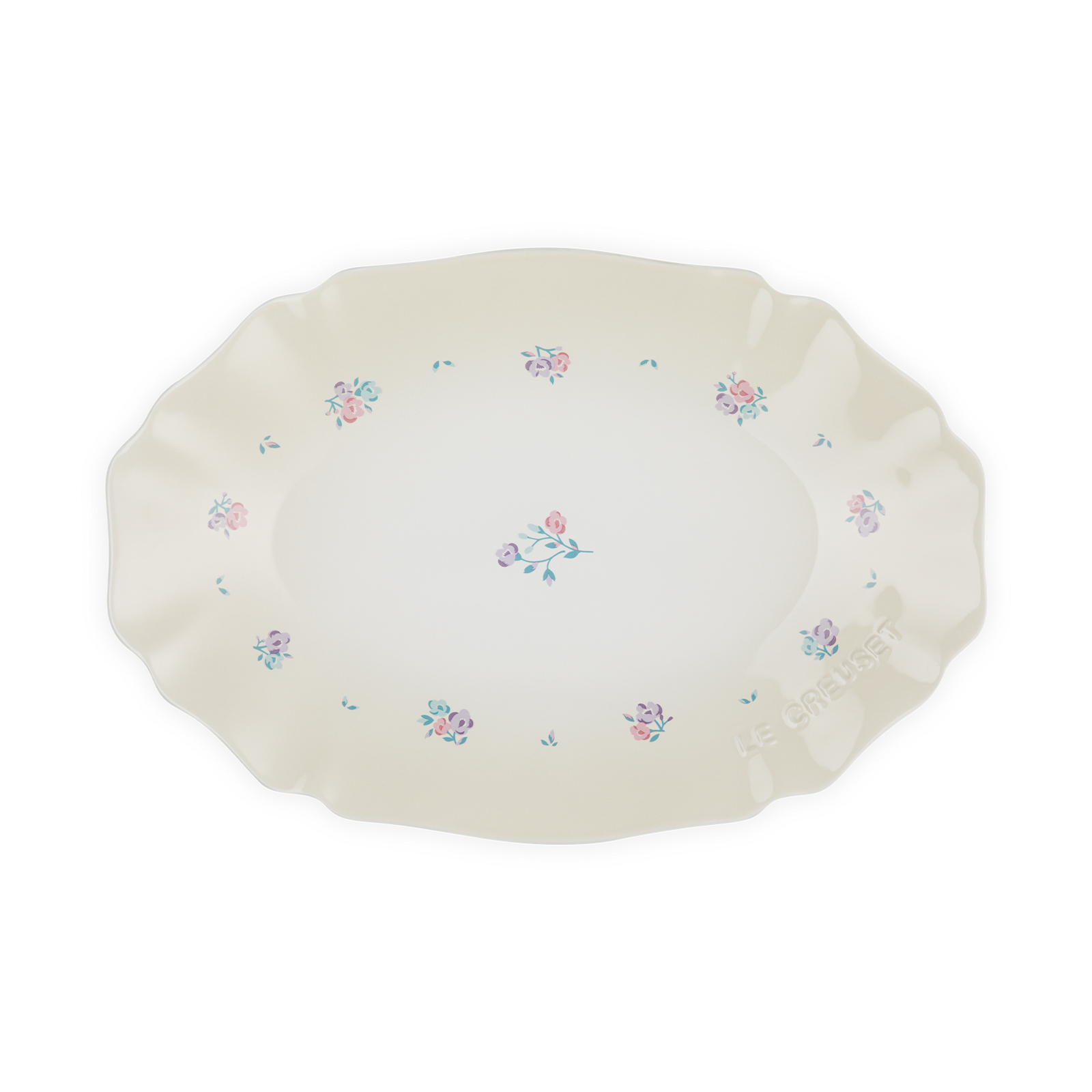 南法花語系列橢圓盤32cm (南法花語/蛋白霜)