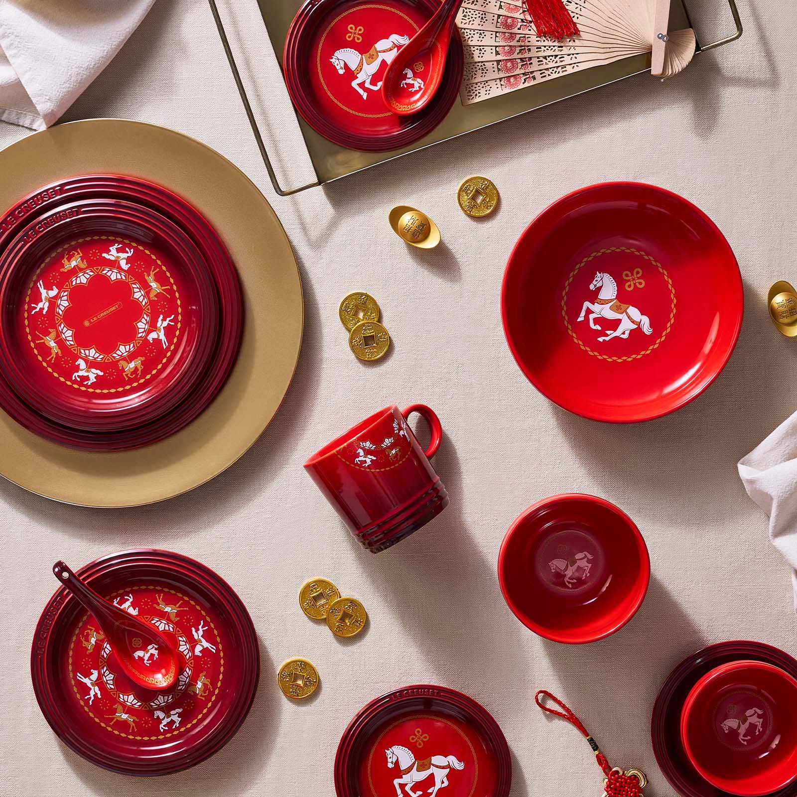 旋轉木馬系列湯碗/飯碗 (櫻桃紅) image number 6