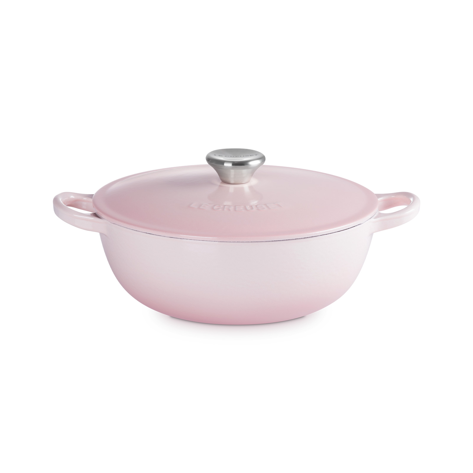 琺瑯鑄鐵媽咪鍋22cm(貝殼粉-鋼頭-內鍋黑)