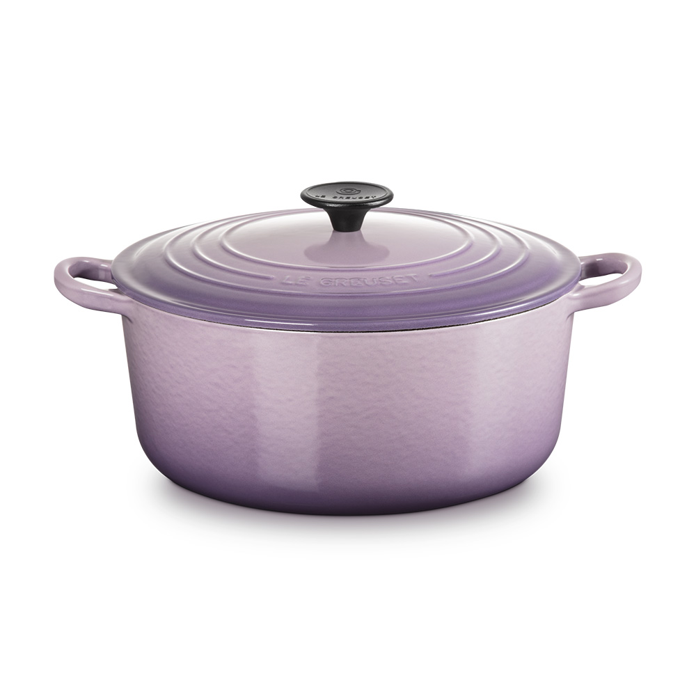 琺瑯鑄鐵圓鍋(電木頭-內鍋白)