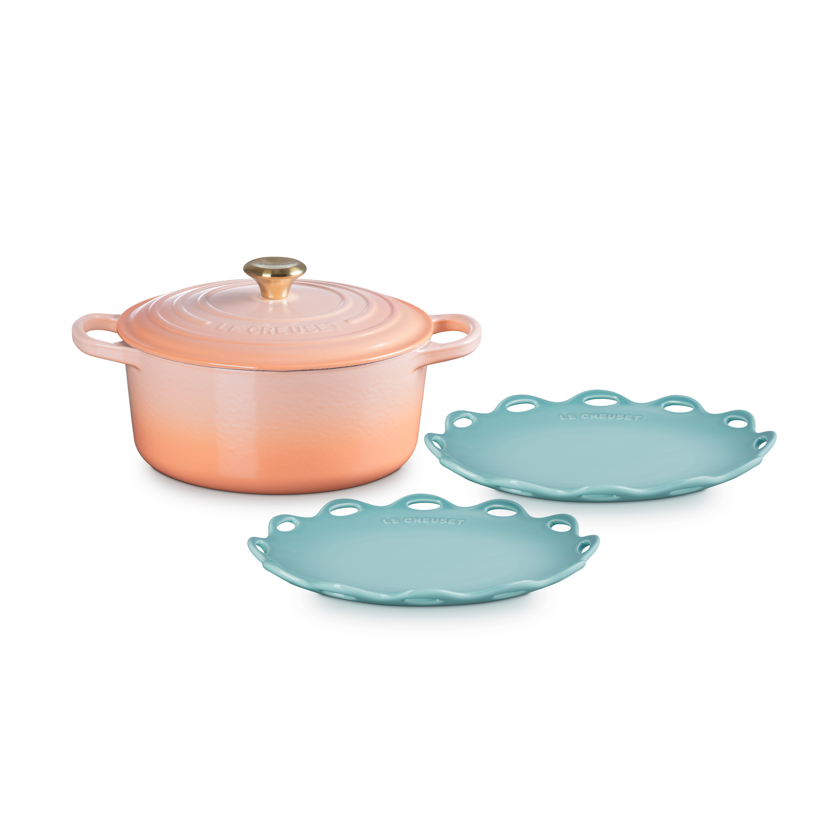 【週年慶】典藏圓鍋22cm套組(淡金頭)