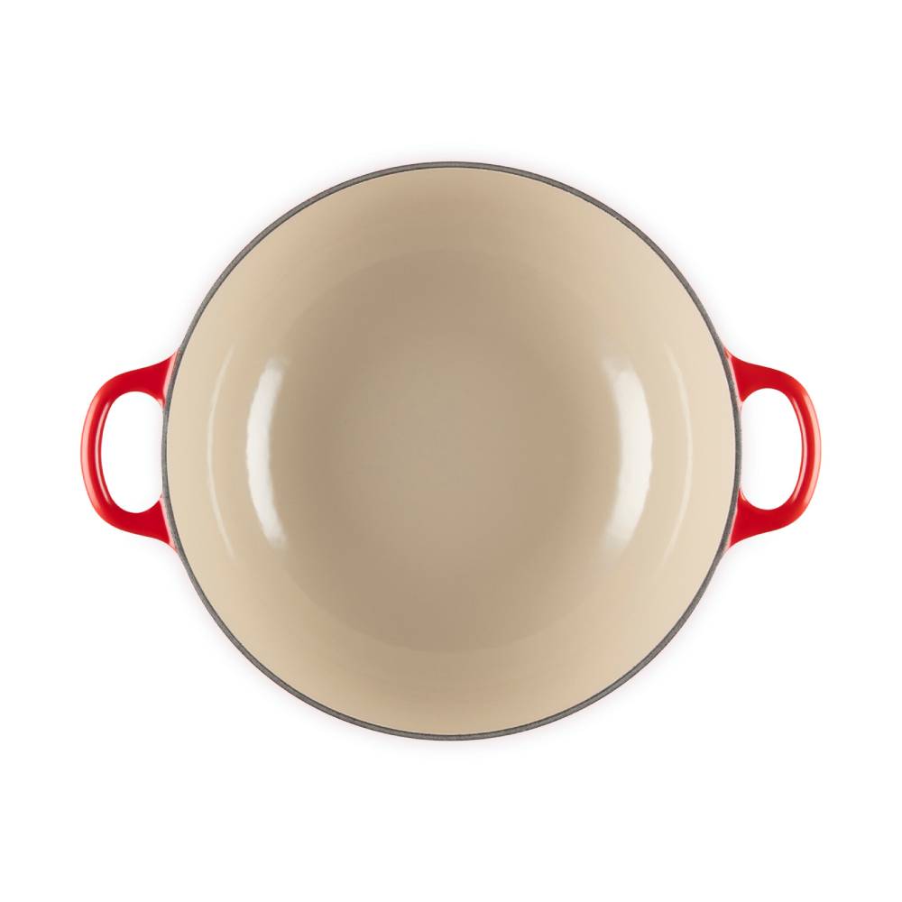 琺瑯鑄鐵媽咪鍋26cm(金頭-內鍋白) image number 4