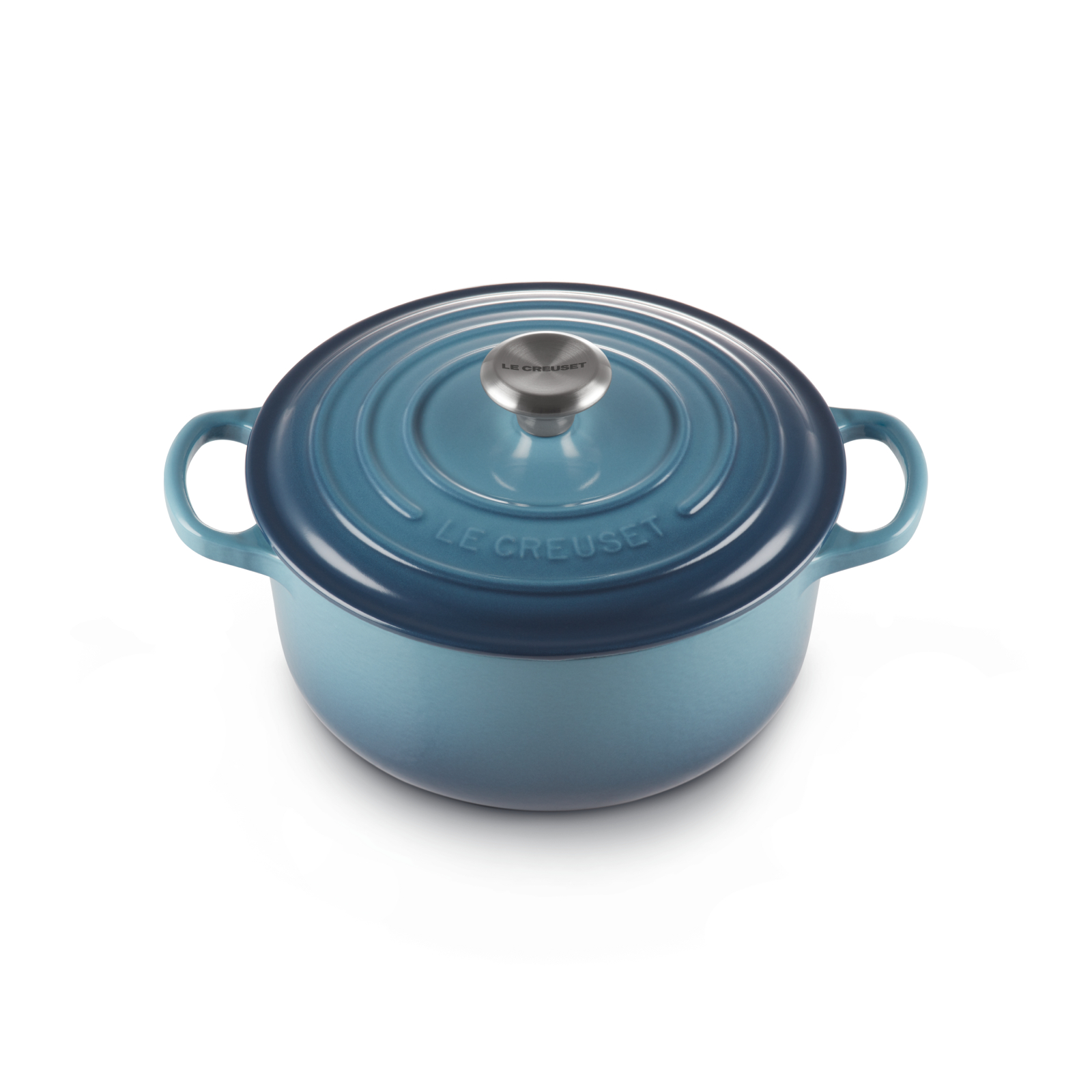 典藏琺瑯鑄鐵圓鍋(鋼頭-內鍋白) image number 1