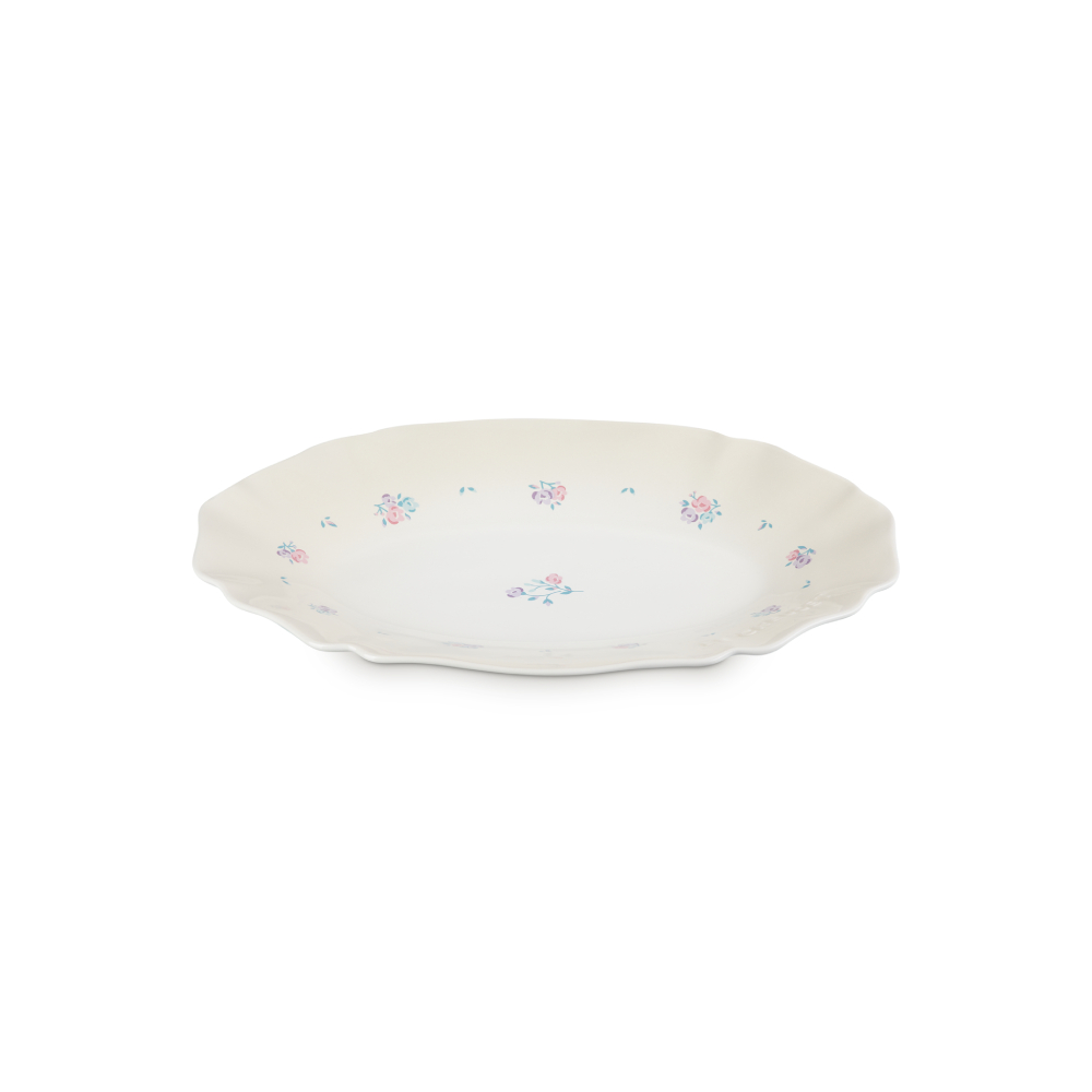 南法花語系列橢圓盤32cm (南法花語/蛋白霜)