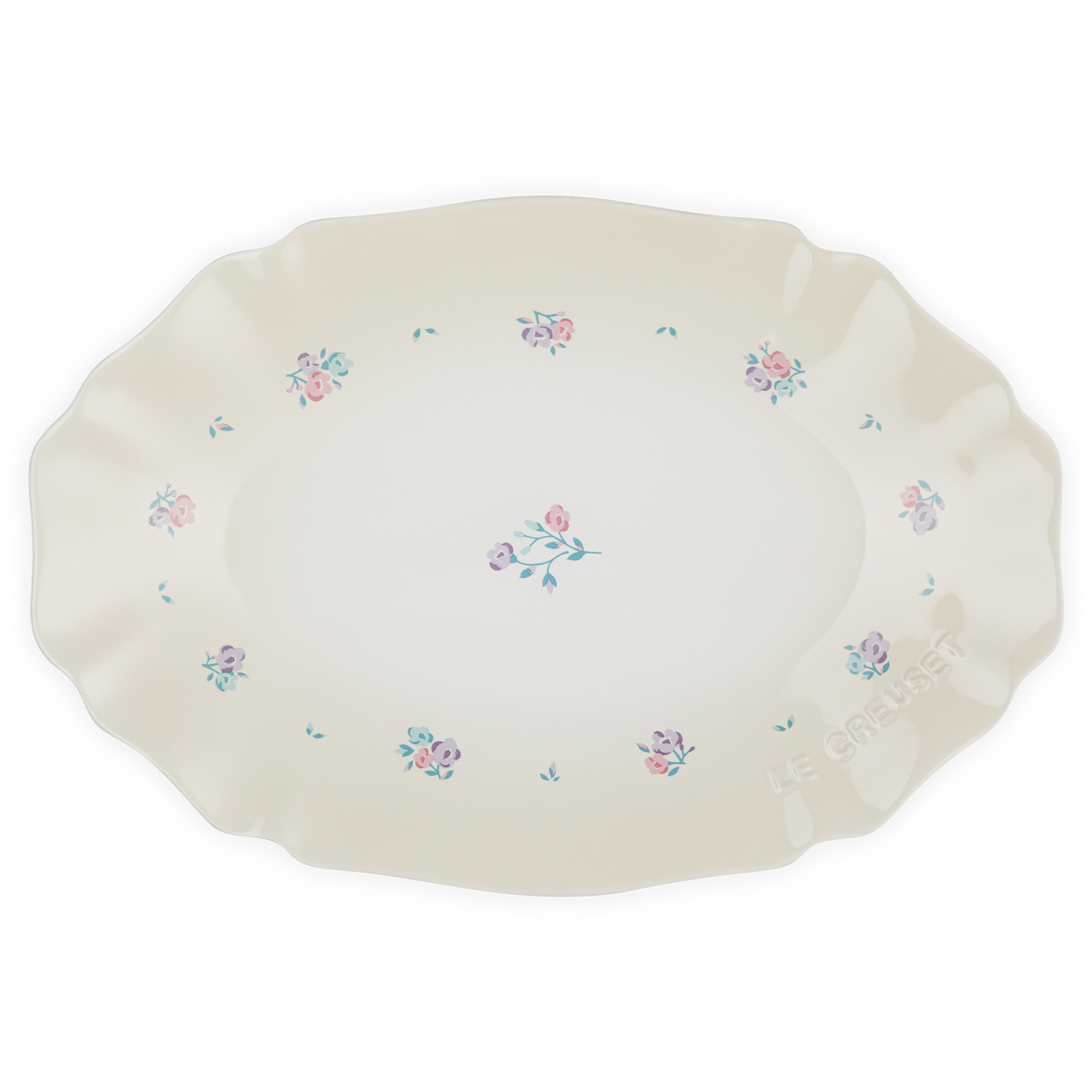 南法花語系列橢圓盤32cm (南法花語/蛋白霜)