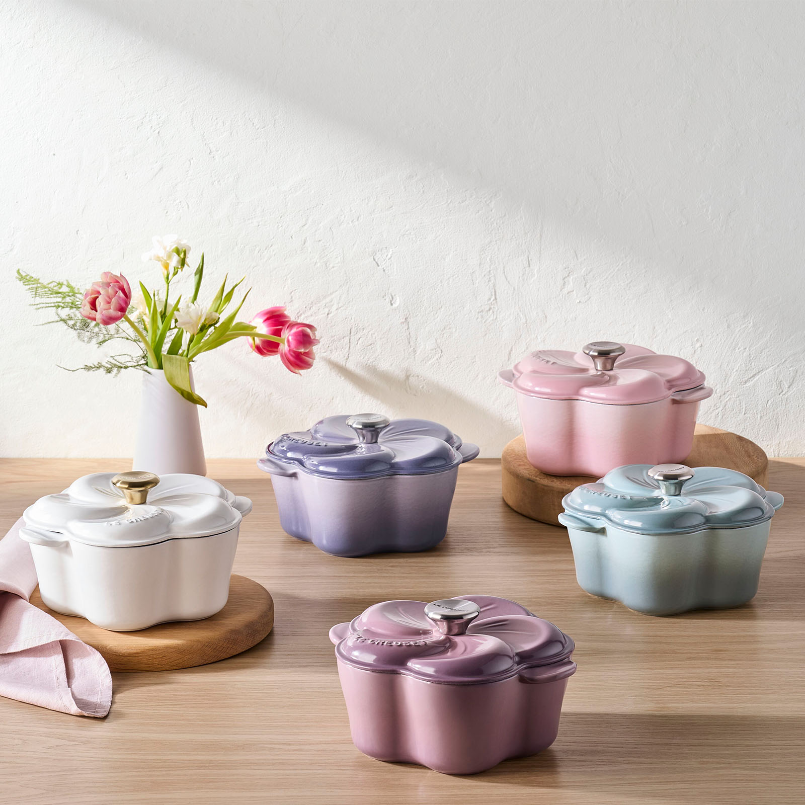 琺瑯鑄鐵櫻花鍋 (金頭-內鍋白) image number 5