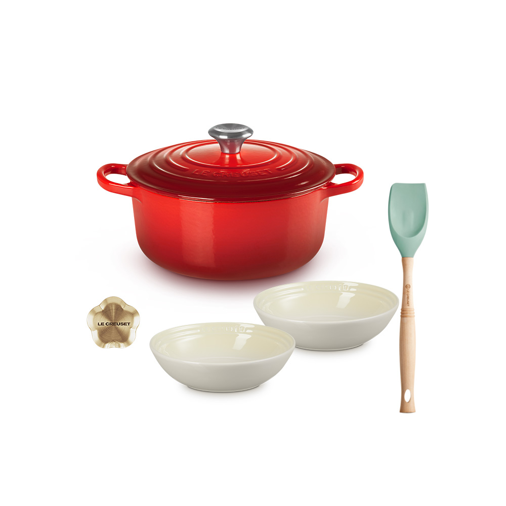 【母親節特惠組】典藏圓鍋22套組(鋼頭)