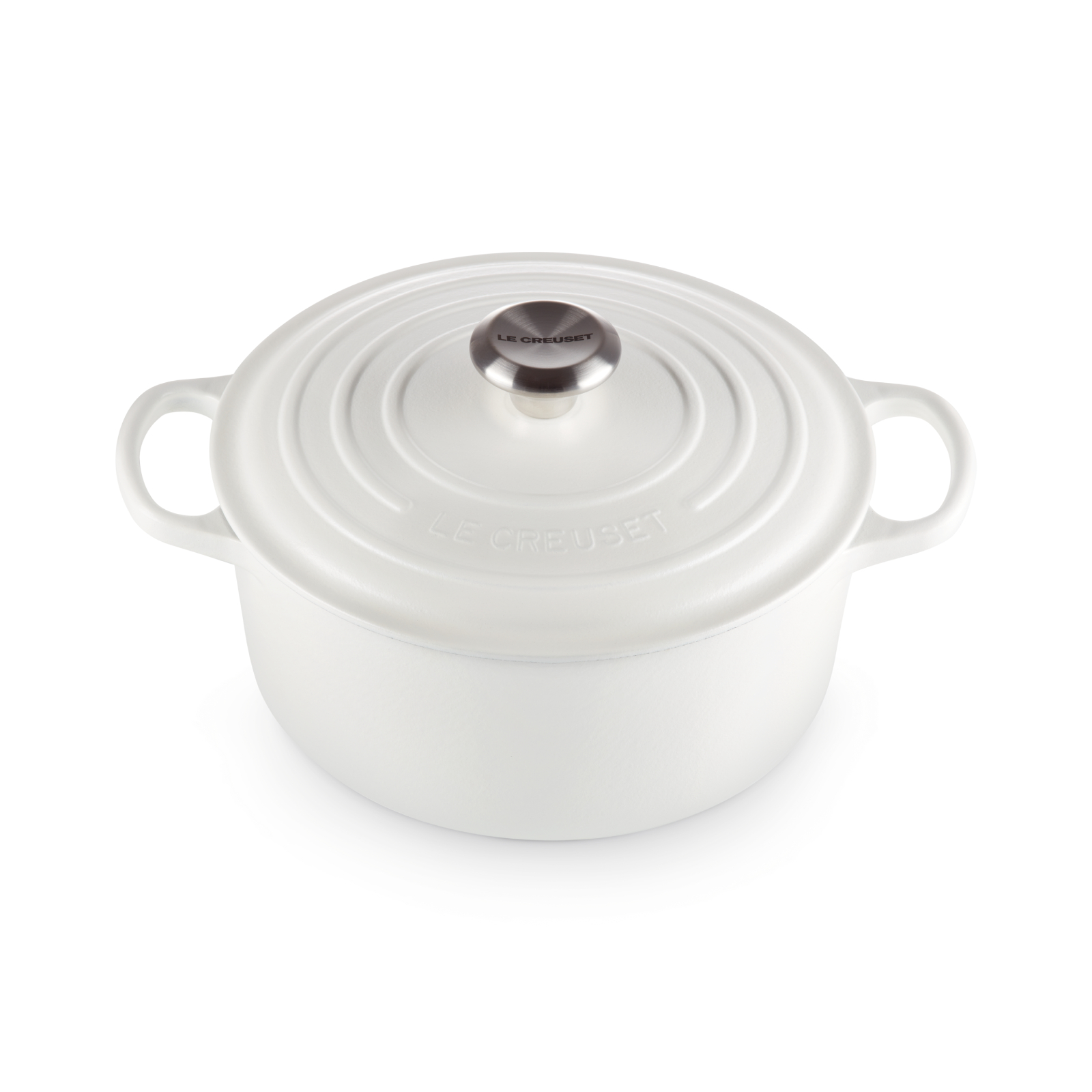 典藏琺瑯鑄鐵圓鍋(鋼頭-內鍋白) image number 1