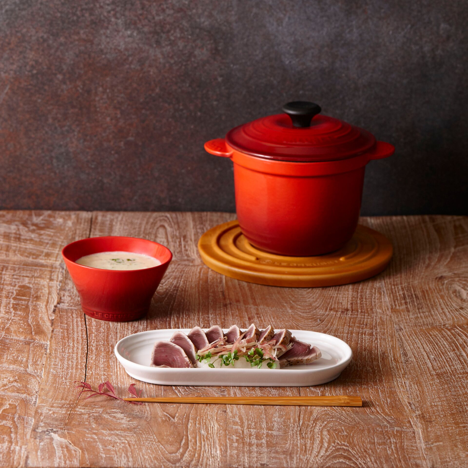 萬用窈窕琺瑯鑄鐵鍋(電木頭) image number 5