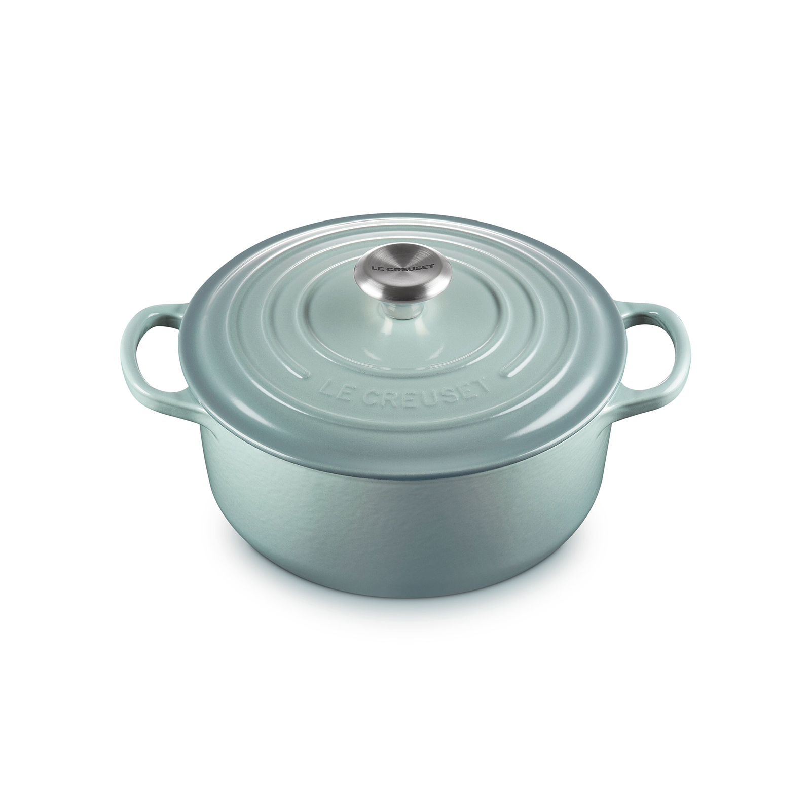 典藏琺瑯鑄鐵圓鍋(鋼頭-內鍋白) image number 1