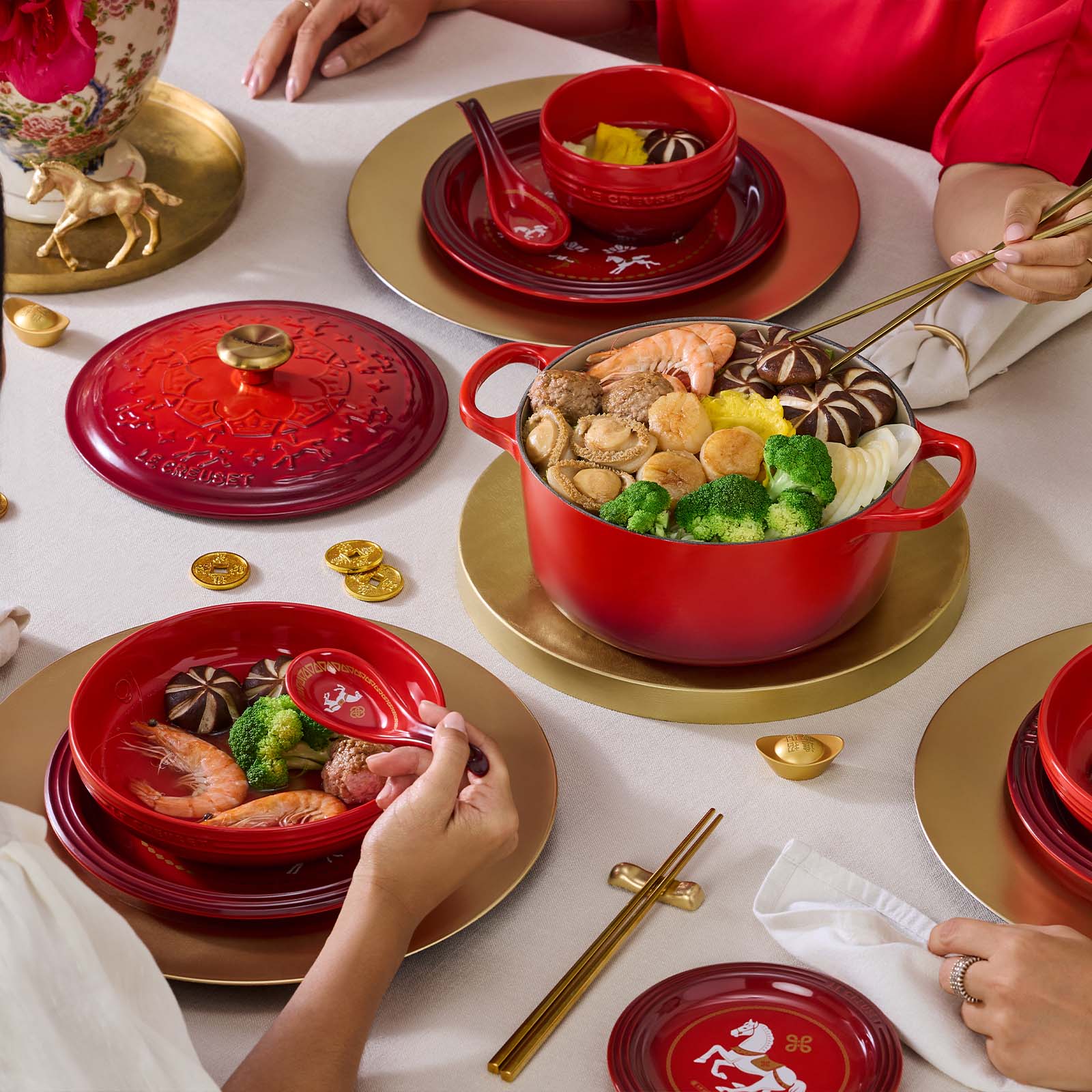 旋轉木馬系列中式湯匙2入組 (櫻桃紅) image number 8