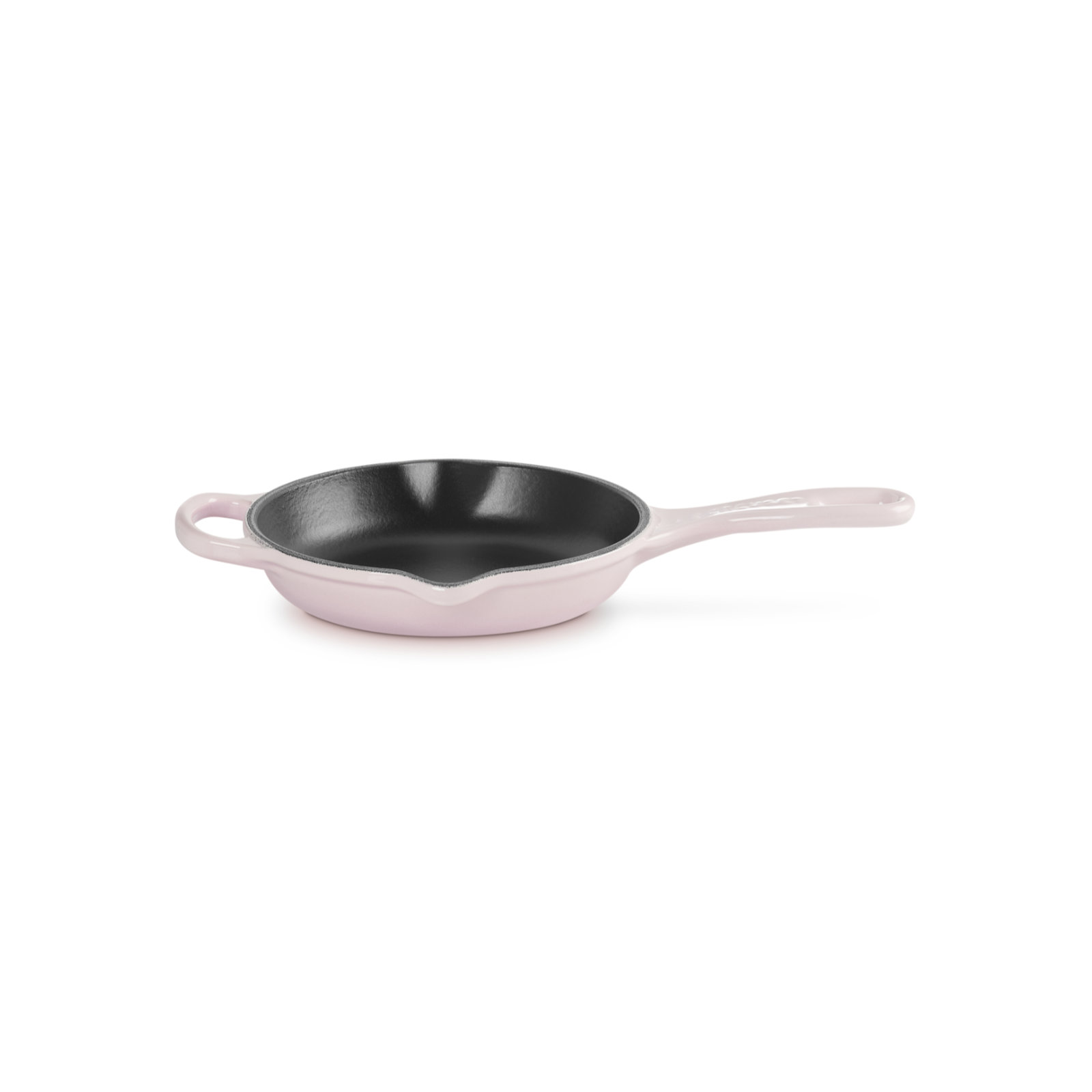 典藏琺瑯鑄鐵單耳單柄圓煎盤16cm(貝殼粉)