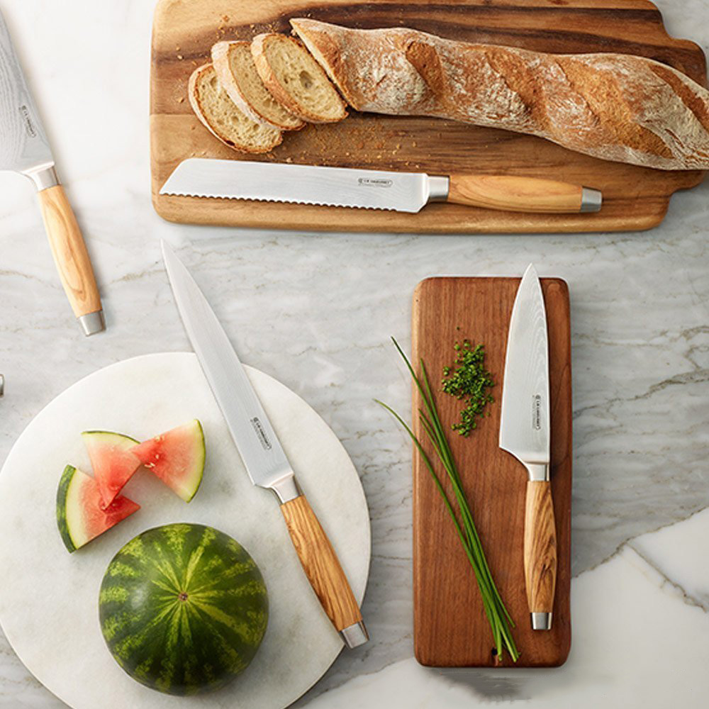 大馬士革鋼切肉刀(不鏽鋼柄) image number 2