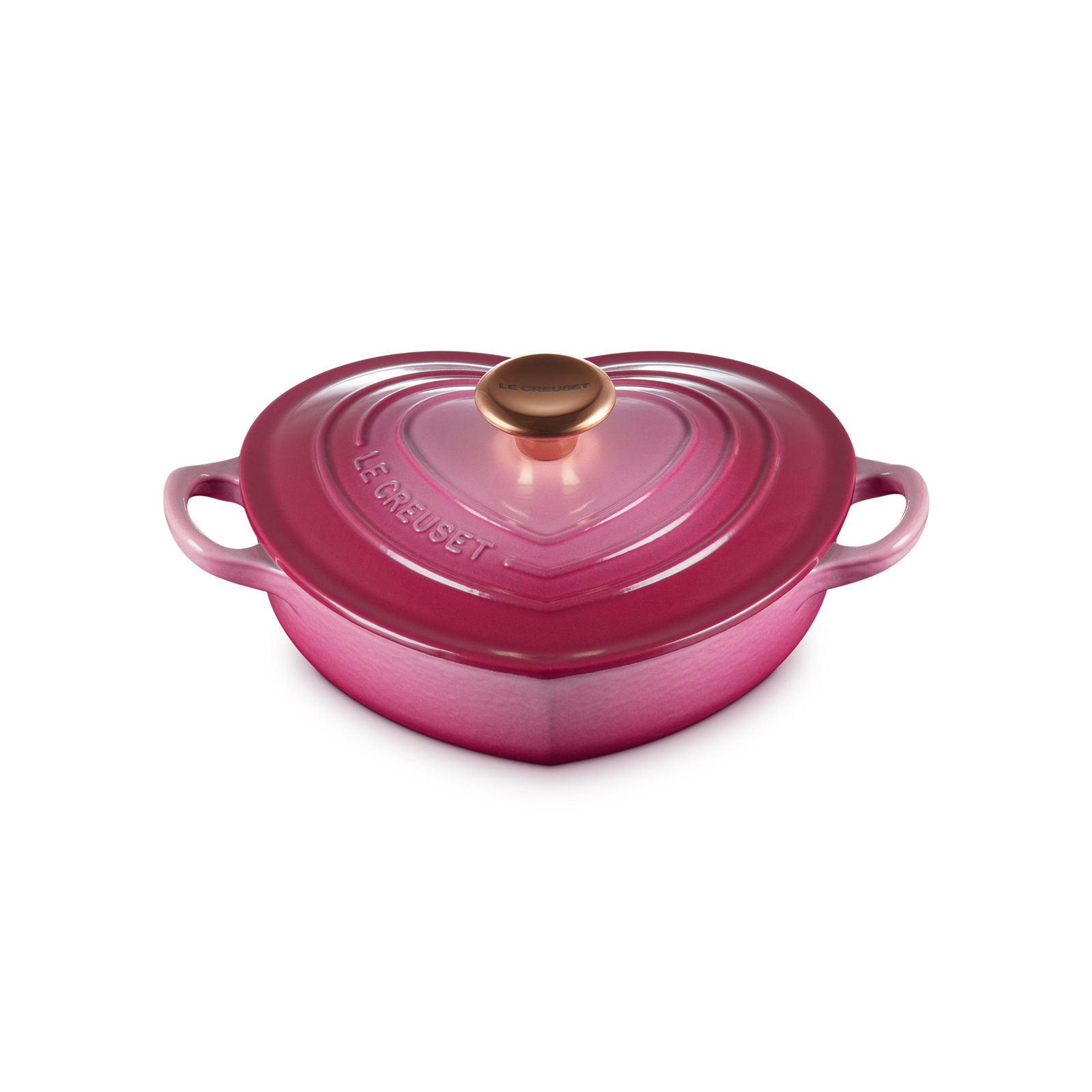 琺瑯鑄鐵愛心燉飯鍋(銅頭-內鍋白)