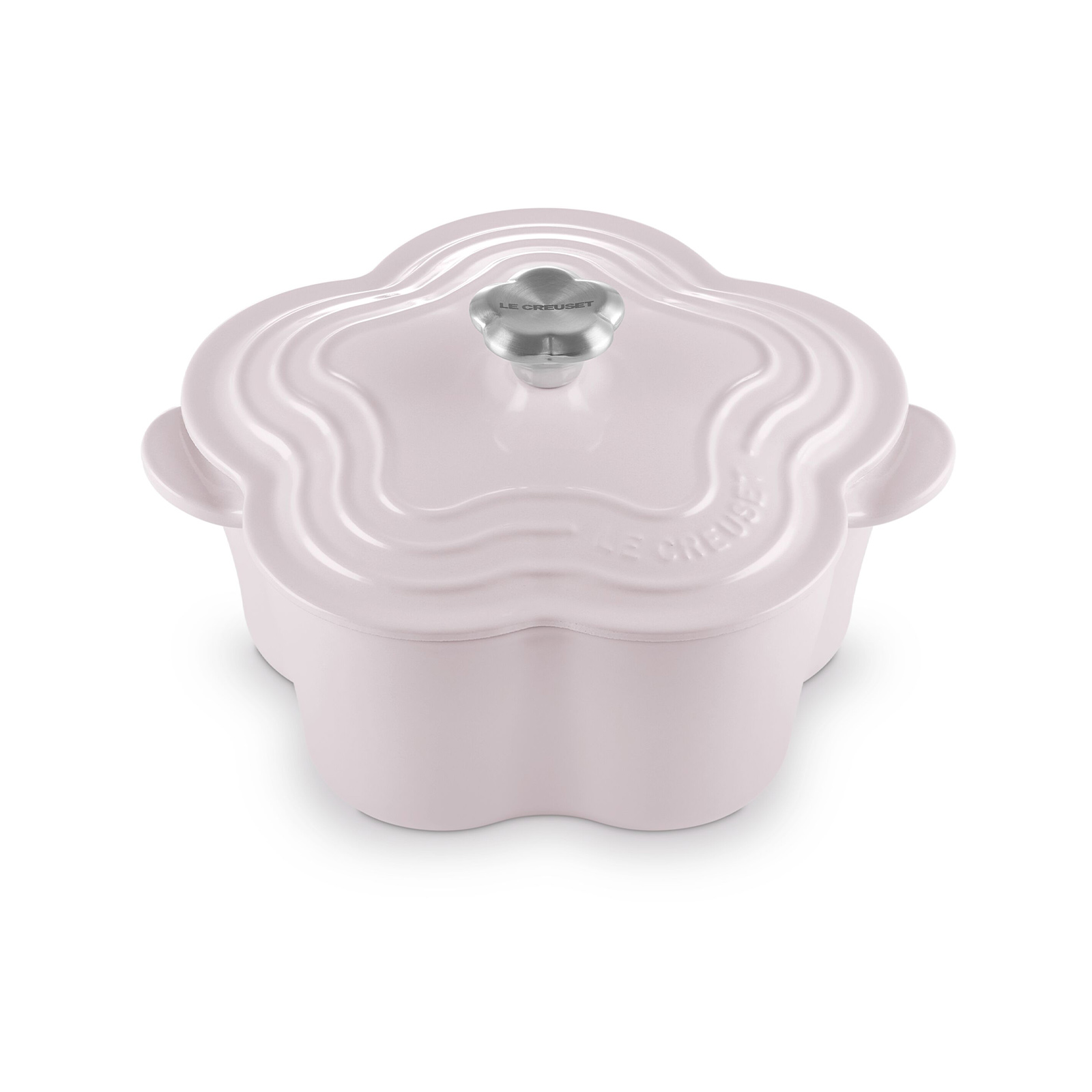 琺瑯鑄鐵山茶花鍋(花型鋼頭-內鍋白) image number 1