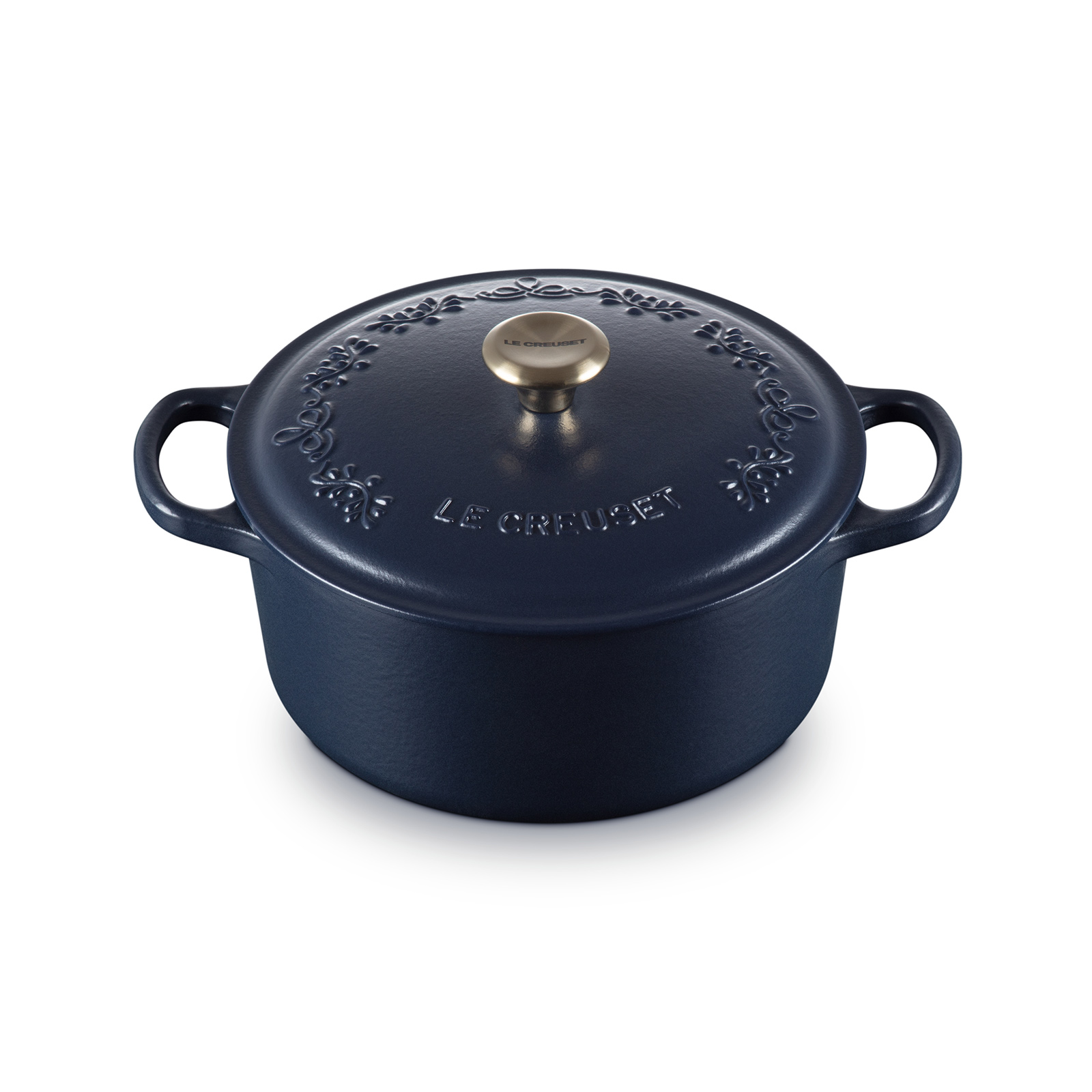 典藏琺瑯鑄鐵圓鍋 (淡金頭-內鍋白) image number 1