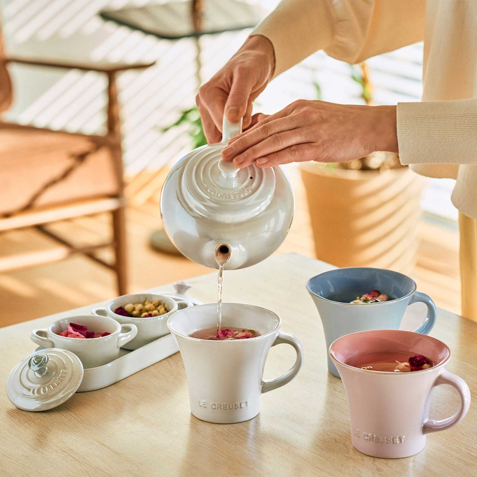 珠光薔薇迷你圓烤盅2入組(附托盤) image number 5