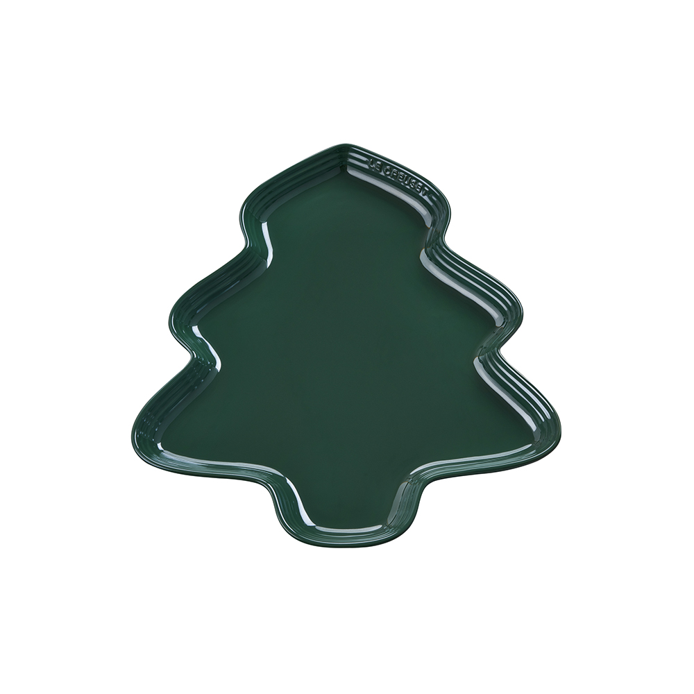 耶誕樹造型餅乾盤(仙人掌綠-無盒)