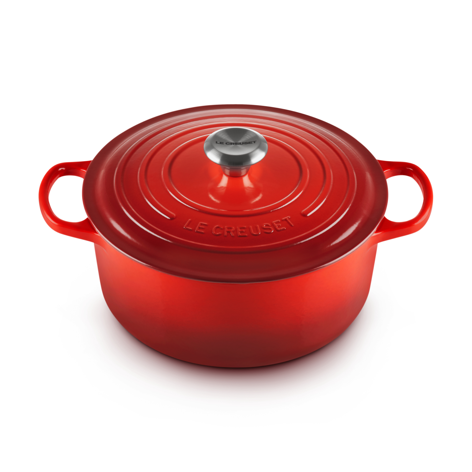 典藏琺瑯鑄鐵圓鍋(鋼頭-內鍋白) image number 1