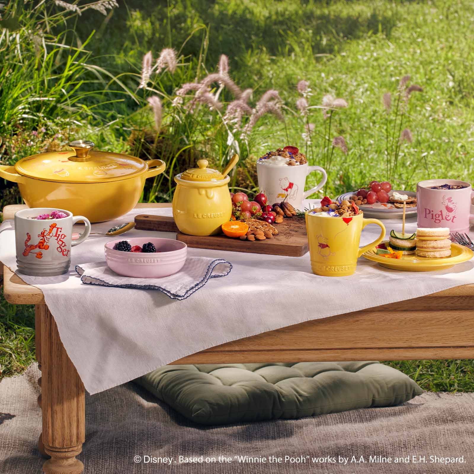 小熊維尼系列英式馬克杯350ml-4入組(溫桲黃/貝殼粉/海洋之花/肉豆蔻) image number 5