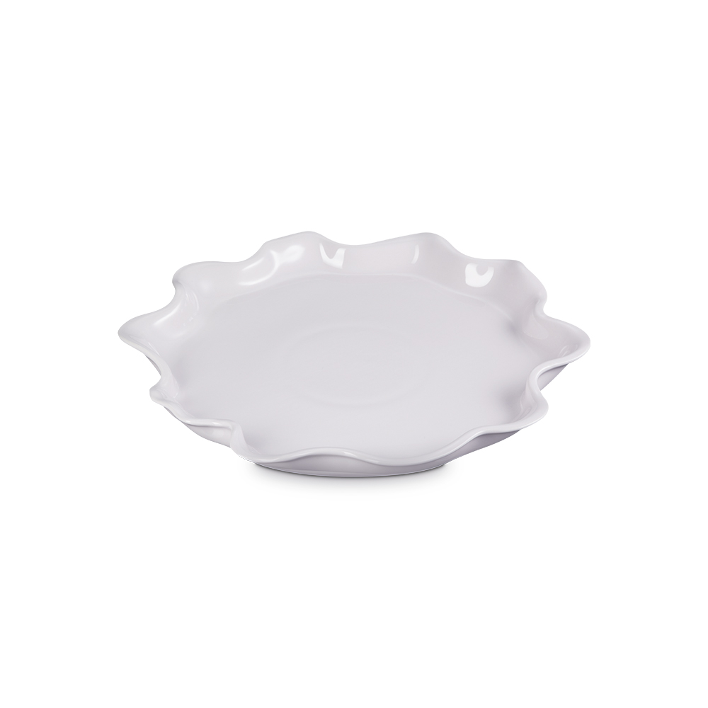 荷葉波紋造型盤36cm(無盒) image number 0