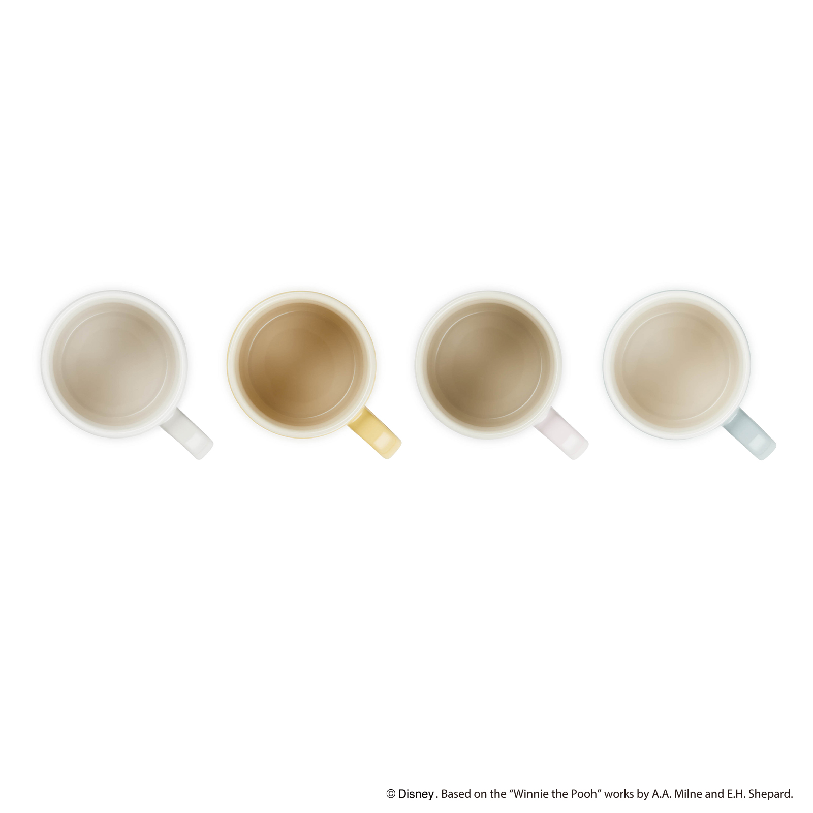 小熊維尼系列英式馬克杯350ml-4入組(溫桲黃/貝殼粉/海洋之花/肉豆蔻) image number 3