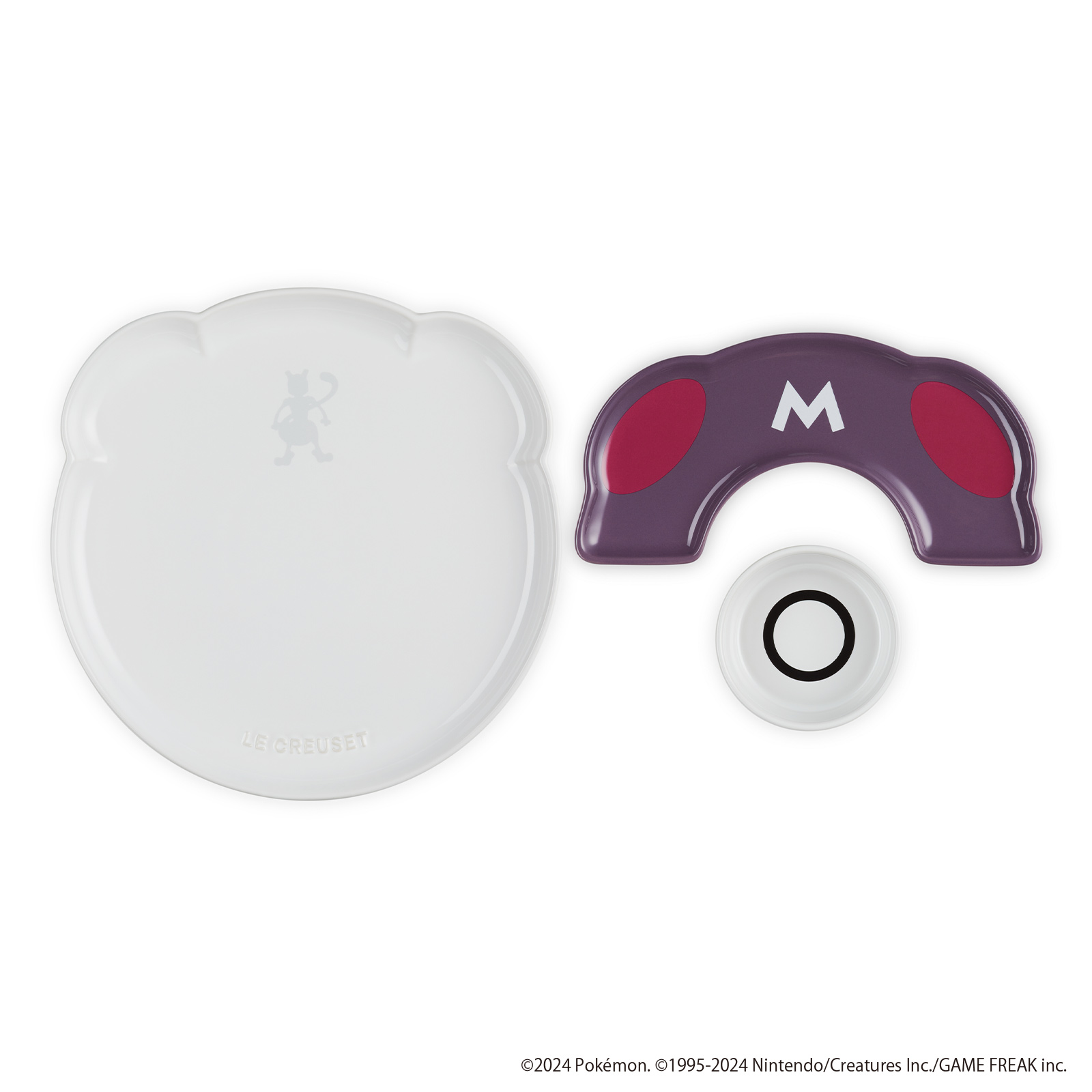 寶可夢系列大師球餐盤組 (雪花白/葡萄紫) image number 3